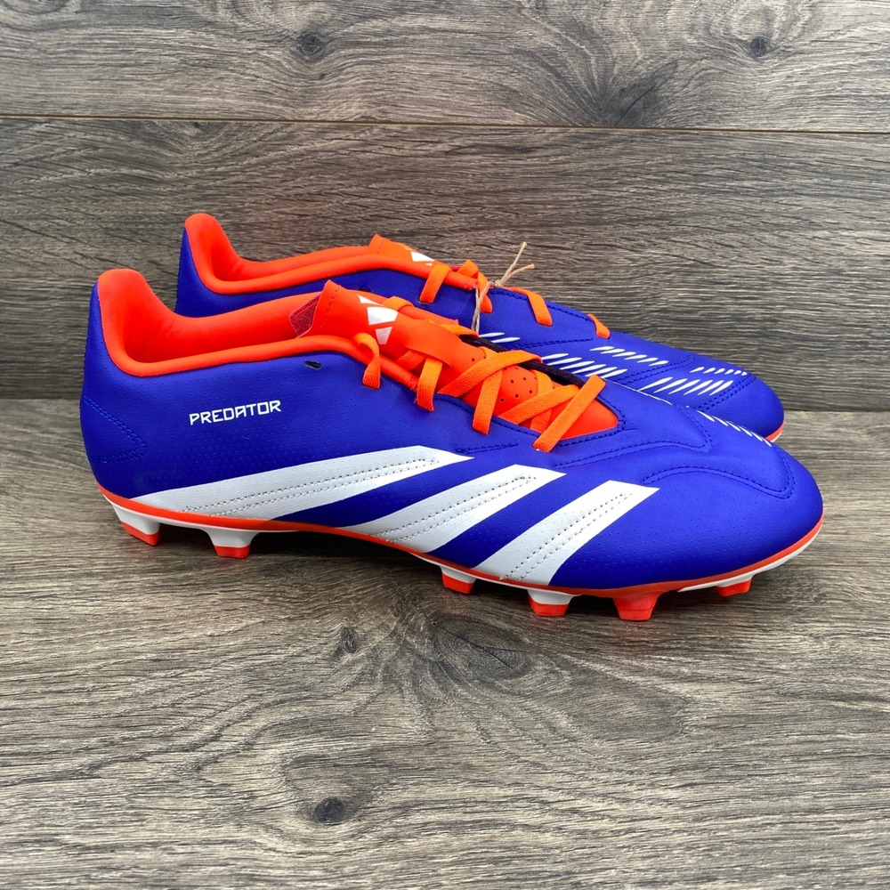 Adidas Predator Club FxG Soccer Cleats Mens 11 Blue Orange IF6344 Multi-Ground
